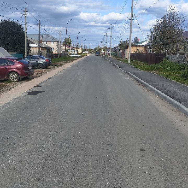 Обновление дорог на улицах посёлка Ува в рамках программы "Комплексное развитие сельских территорий".