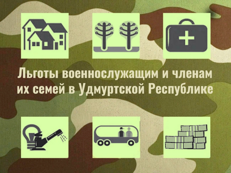 Перечень региональных льгот и мер социальной поддержки, предоставляемых на территории Удмуртской Республики военнослужащим и членам их семей.