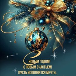 Поздравление с Новым годом и Рождеством.